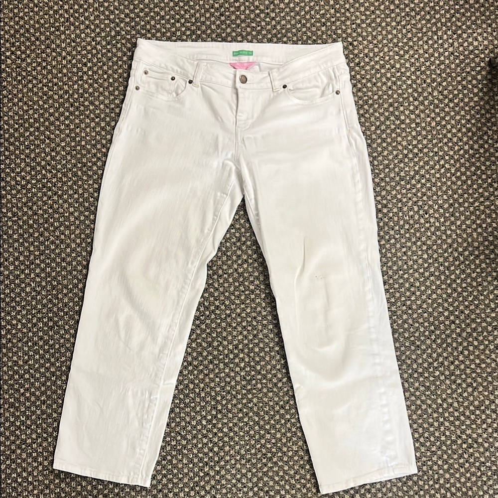 Women's White Jeans Lilly Pulitzer Palm Beach Fit